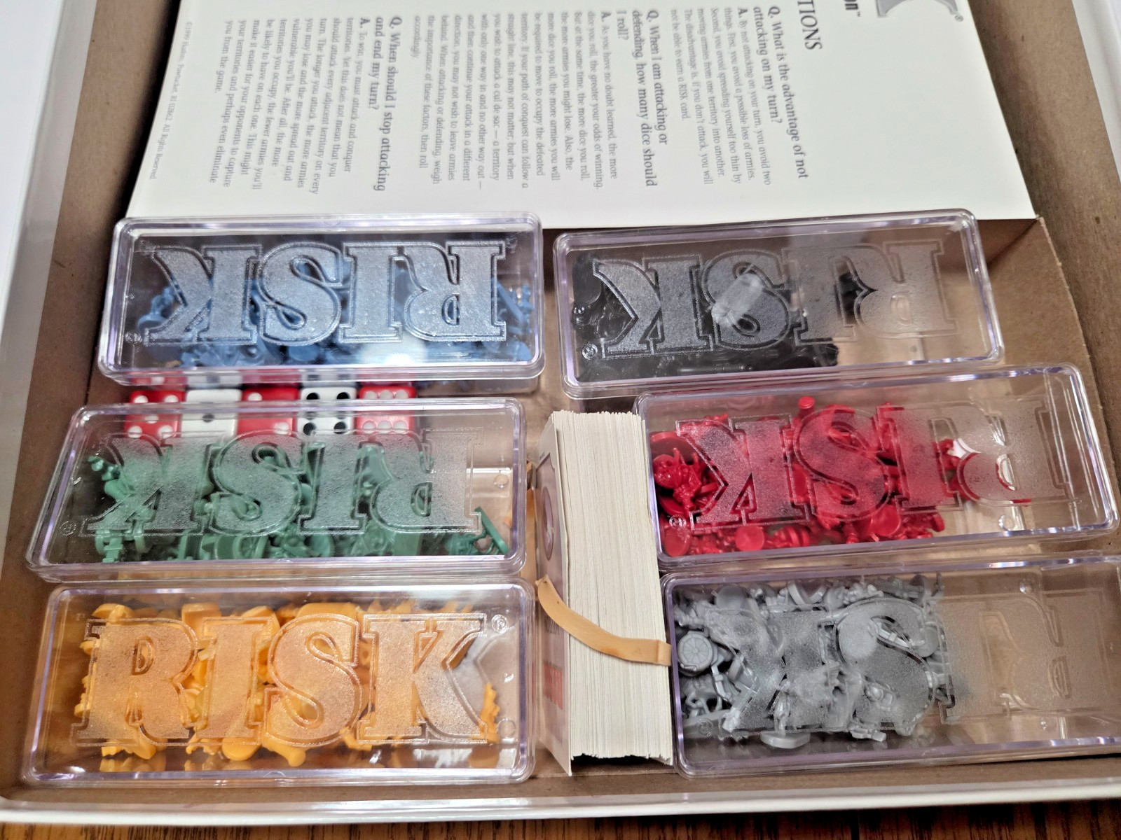 Risk Vintage Board Game Hasbro Parker Brothers 1998 New Open Box