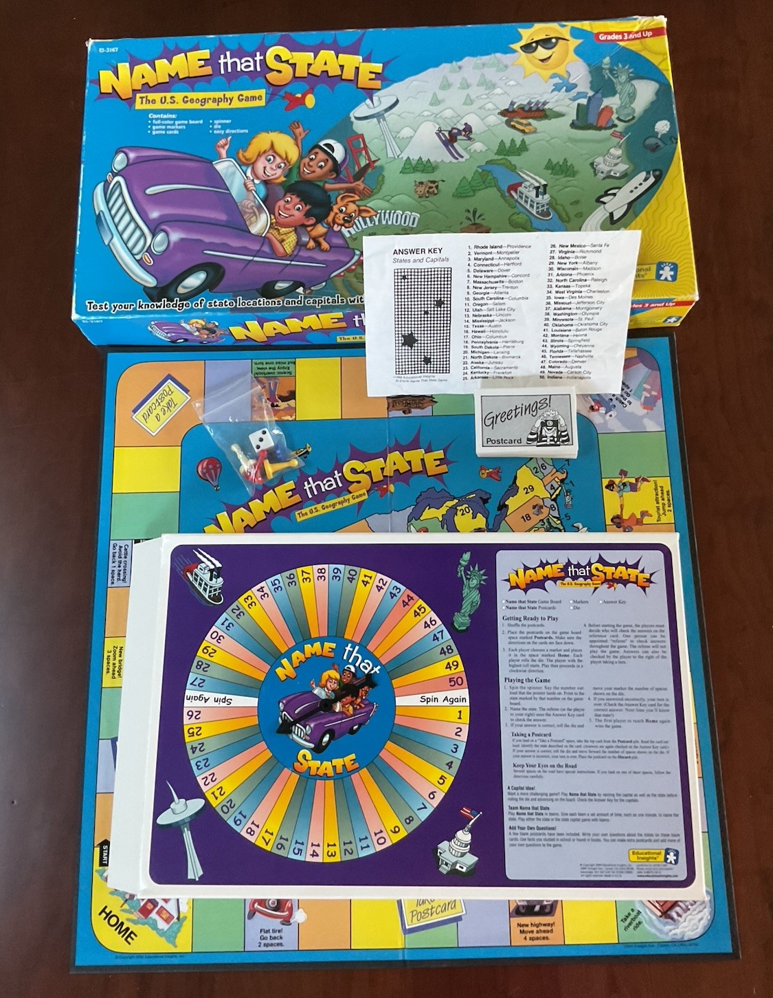 Name That State COMPLETE Educational Insights 2000 Geography Homeschool Kids
