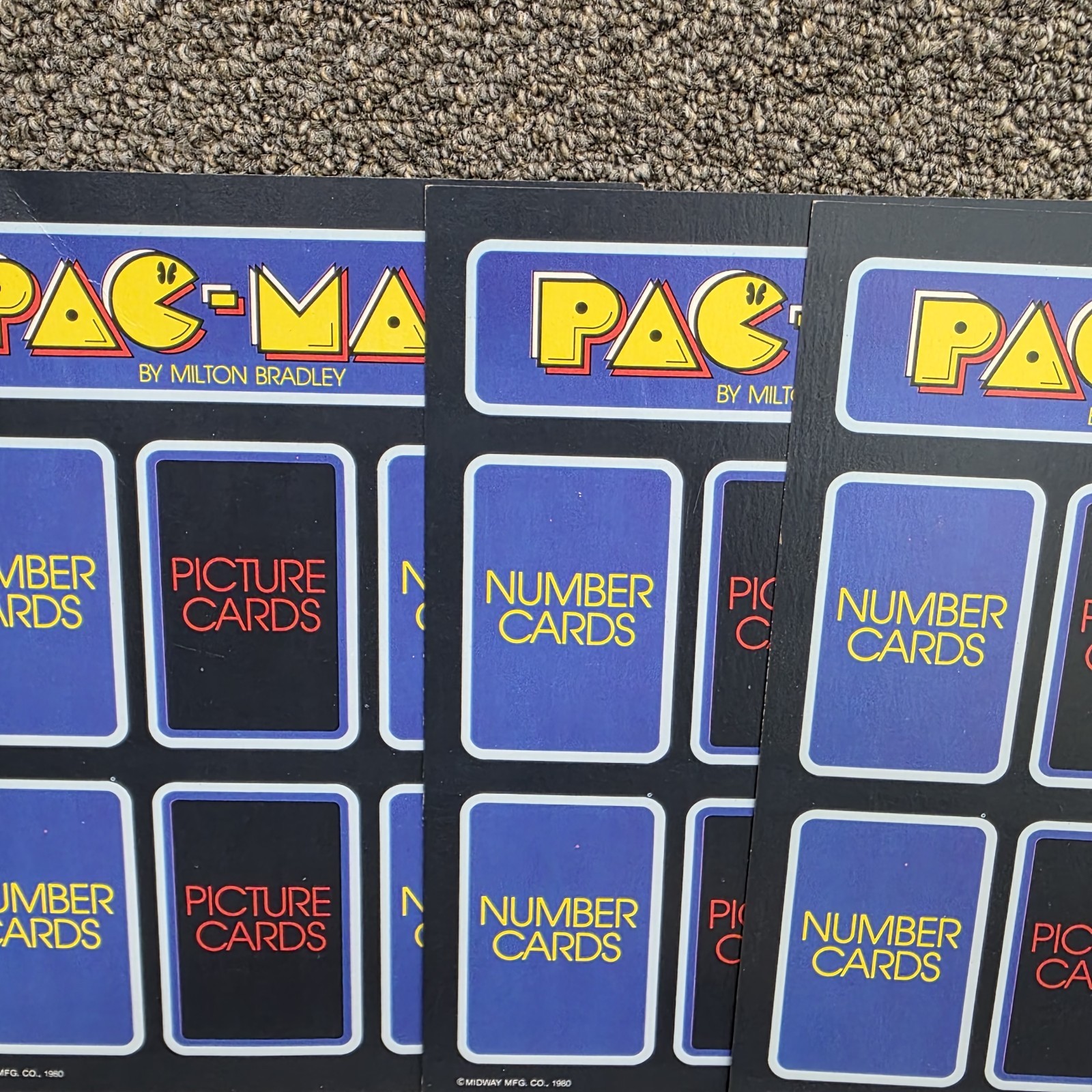 Vintage 1982 Pac-Man Card & Board Game Milton Bradley Complete Arcade Classic