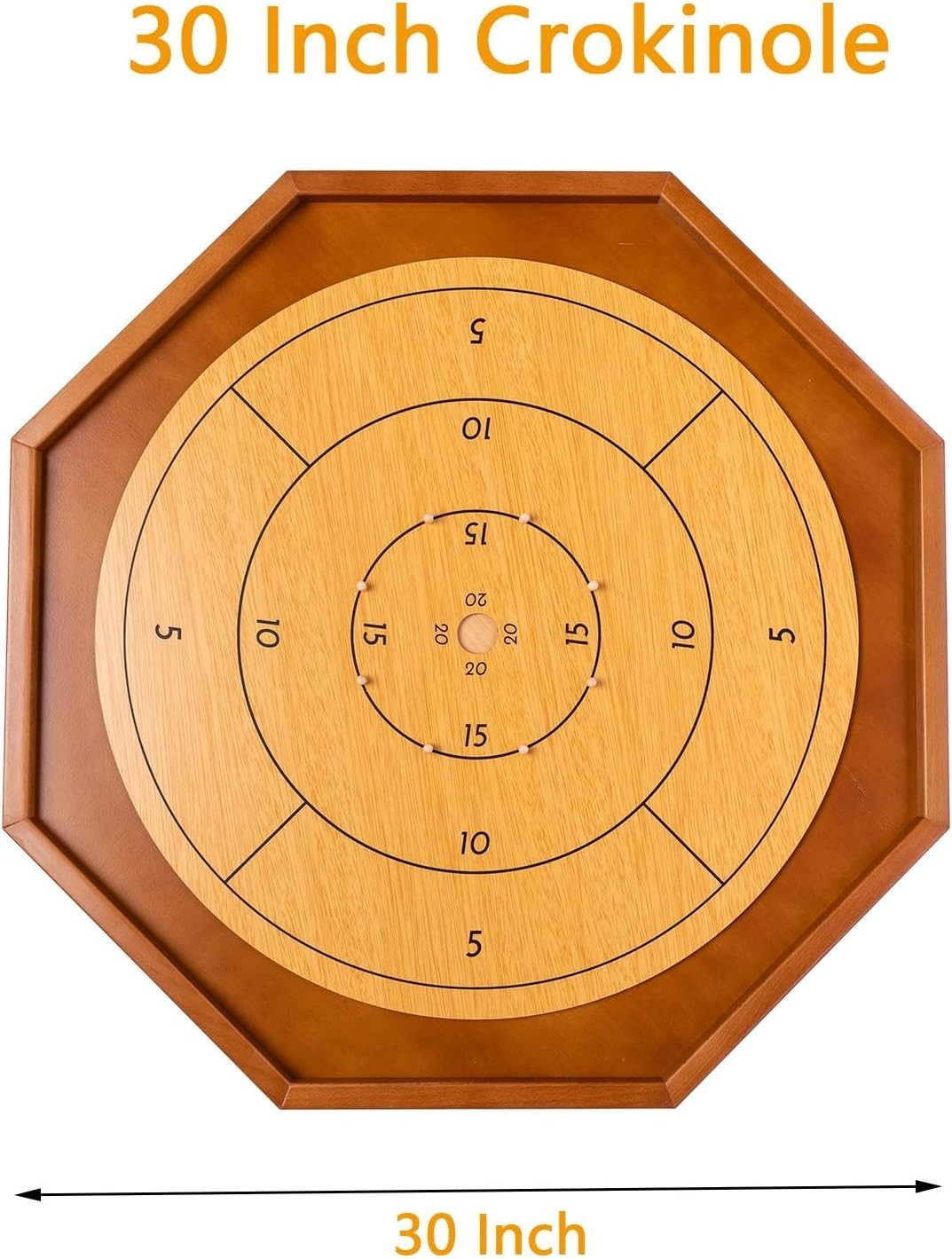 Deluxe 30 Inch Wooden Crokinole & Checkerboard – Ultimate Gaming Experience