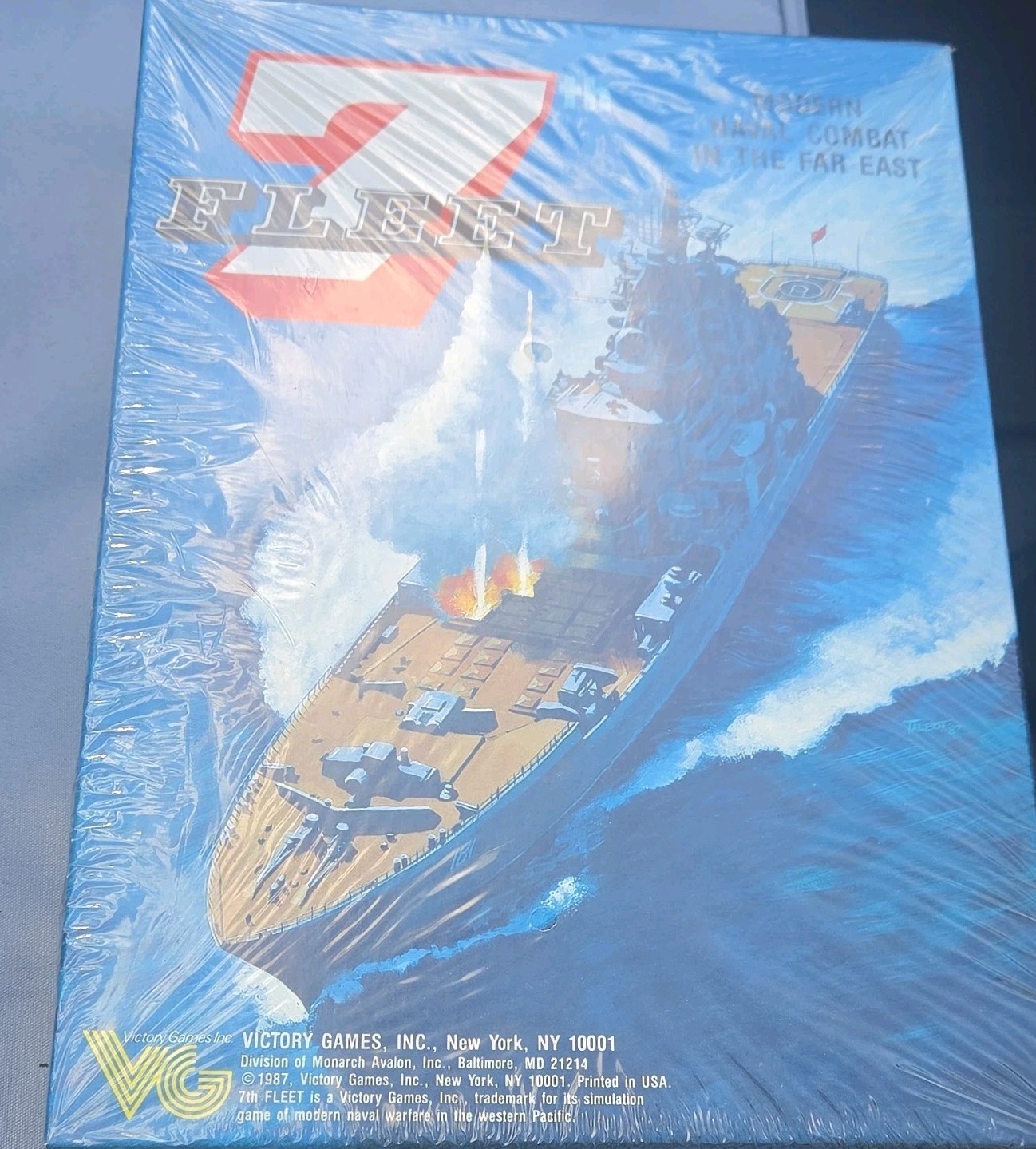 Victory Games 7th Fleet Modern Naval Combat Board Game Sealed 1987 2+ 17+