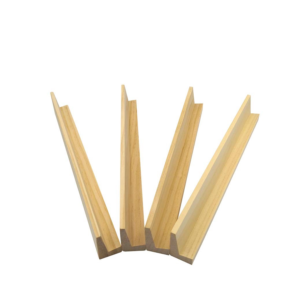 Yuanhe Wooden Domino Trays Set of 4,Wood Domino Racks, Domino Holders for Dom…