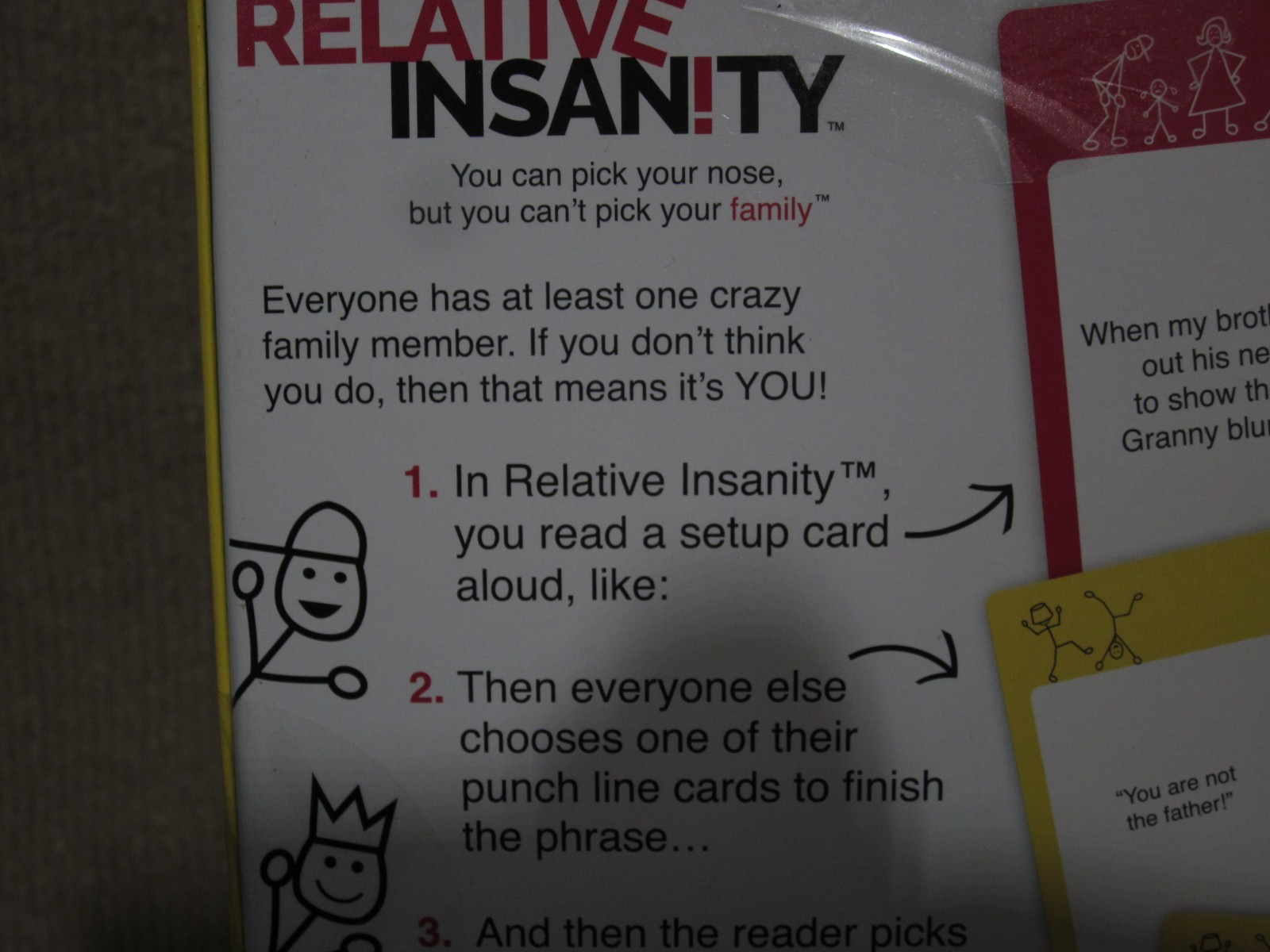 Relative Insanity Adult Family Party Game Jeff Foxworthy Card Board Game