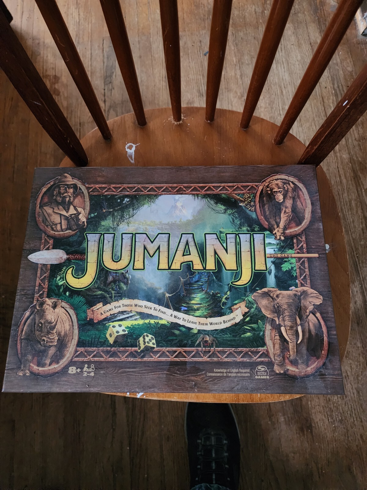 Jumanji The Game Classic Adventure Board Game Spin Master Games 8 Years And Up