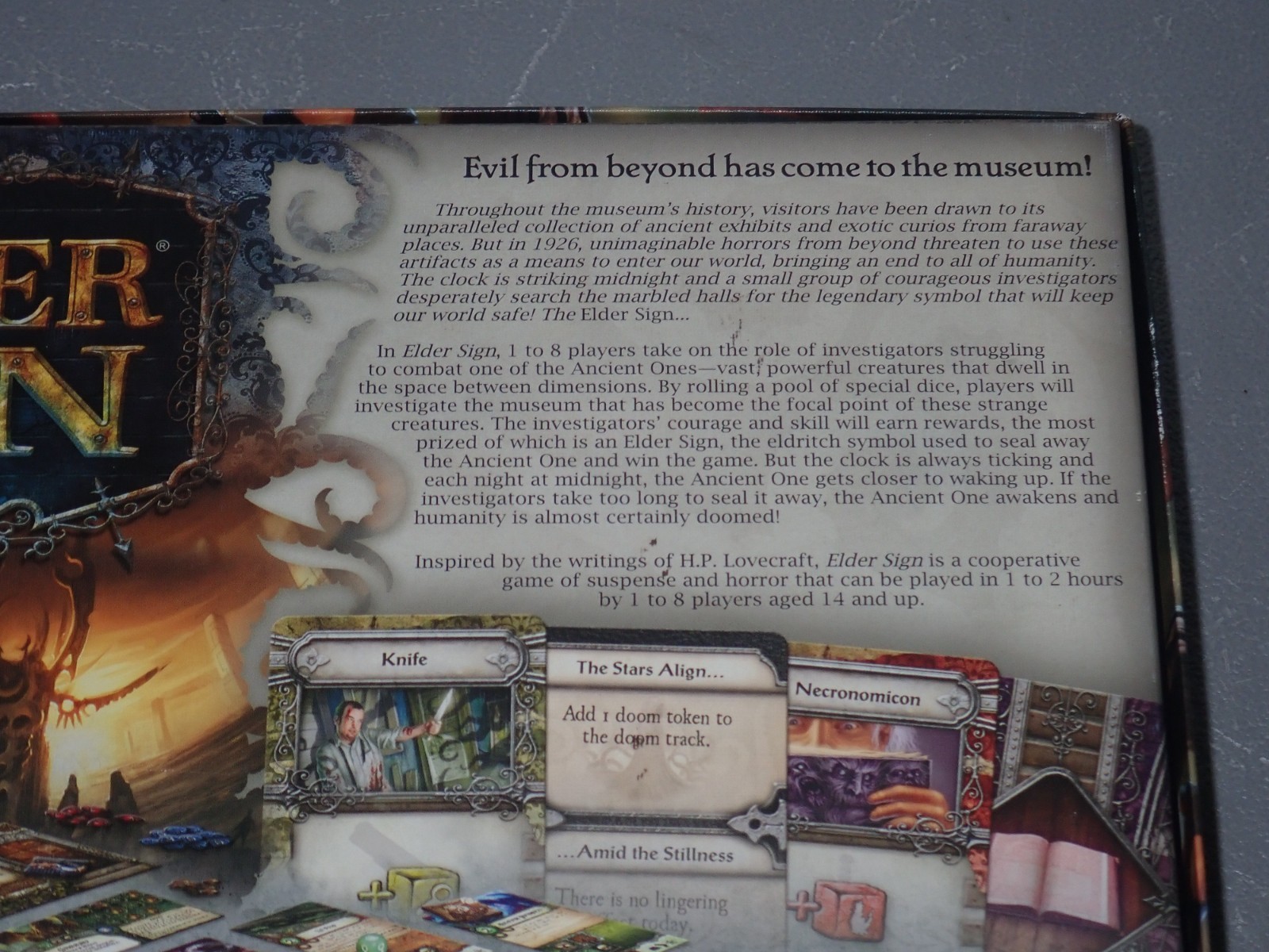 Arkham Horror The Card Game + Elder Sign Arkham Files