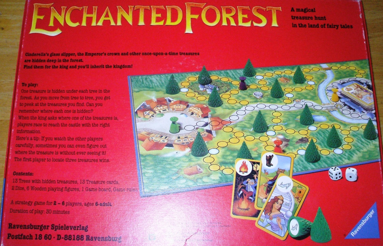 VINTAGE Enchanted Forest 1994 Kids Board Game Ravensburger 100% Complete & MINT!