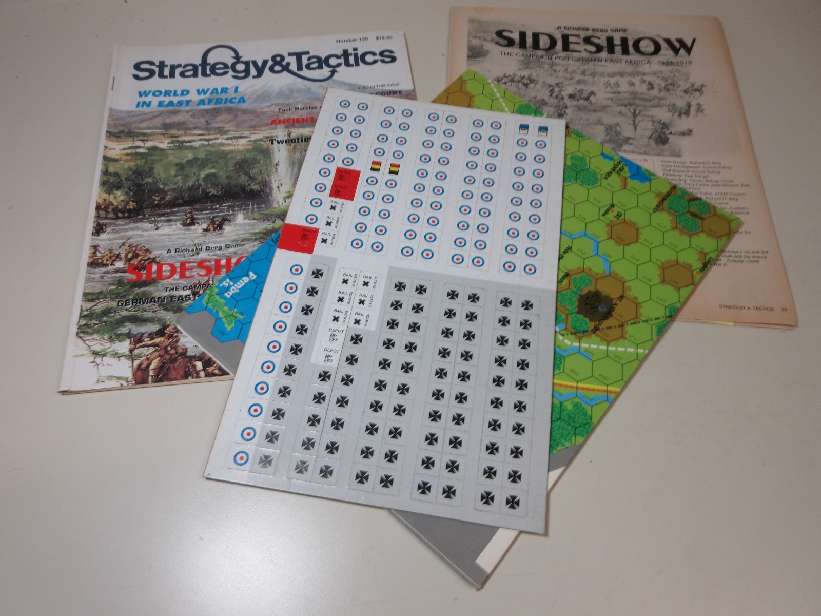 LOT OF Strategy & Tactics Decision Magazine War games #135 136 137 UNPUNCHED