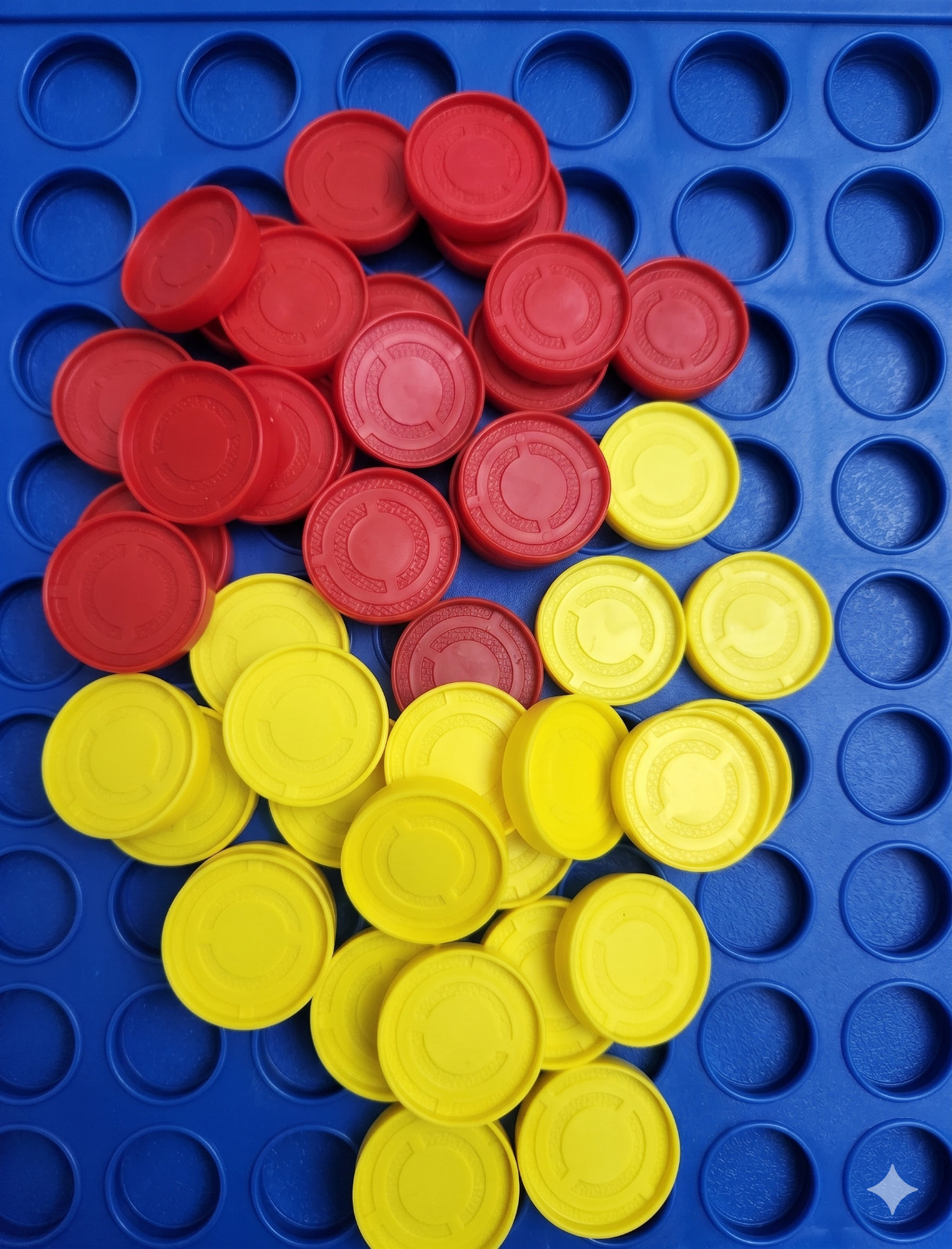 Connect 4 Replacement Pieces Checkers 24 Total 12 Red 12 Yellow Tokens 1 3/16″