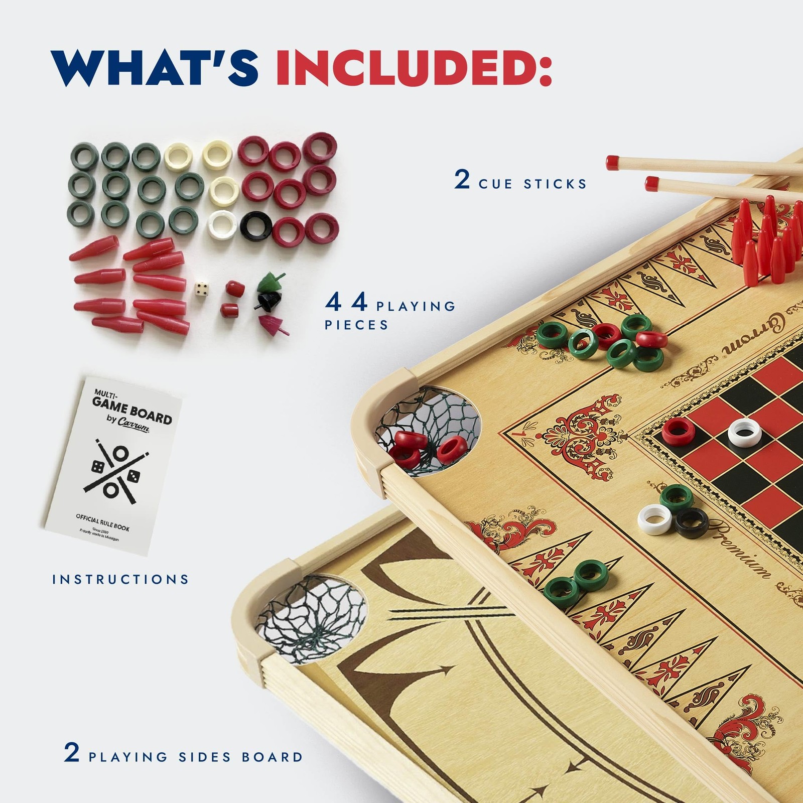 Board Game Set — Large Board Games for Adults & Children — Over 85 Board Game…