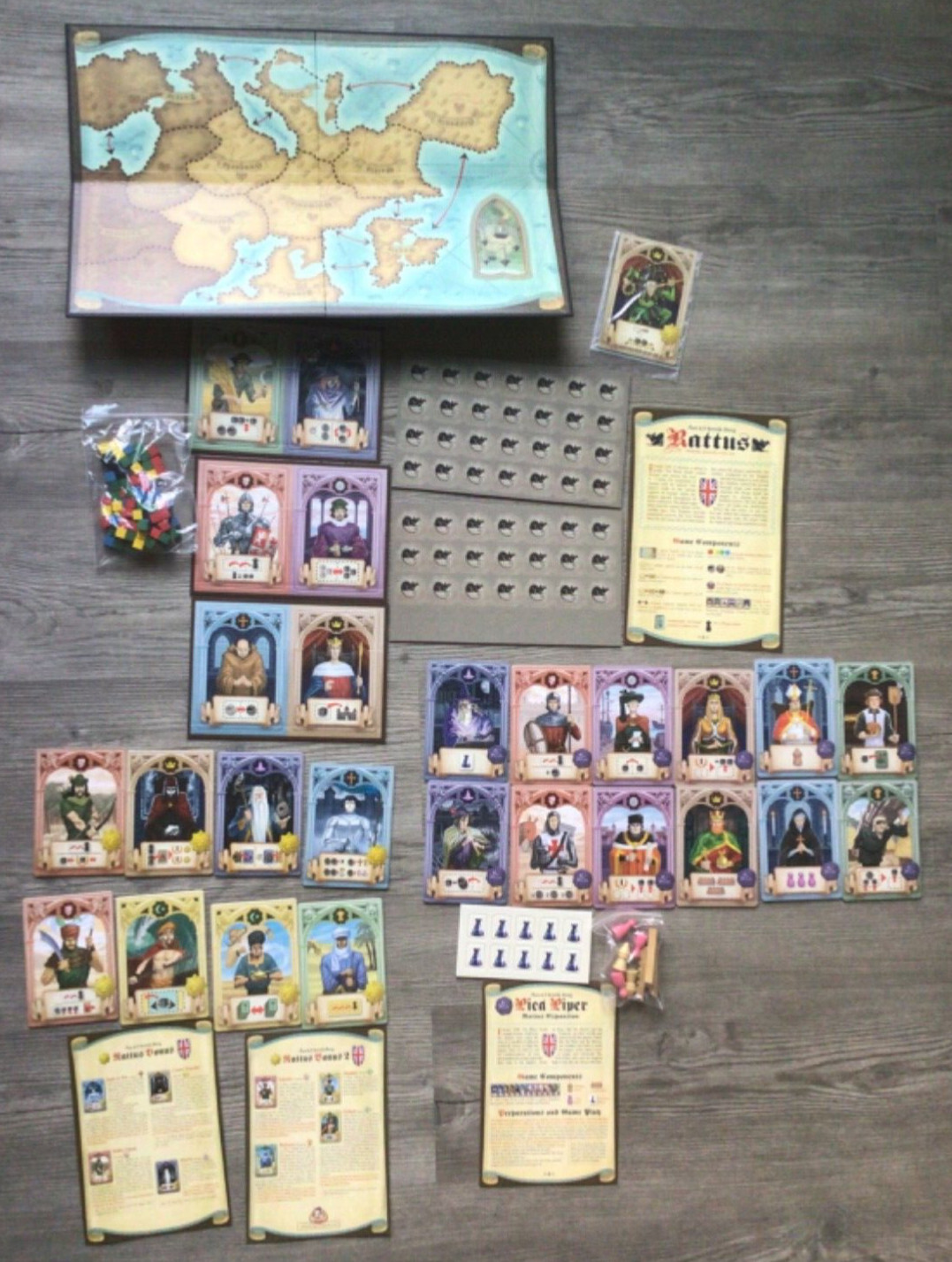 RATTUS Board Game with Pied Piper Expansion & Spiel 2010 & 2011 & Joker Promo