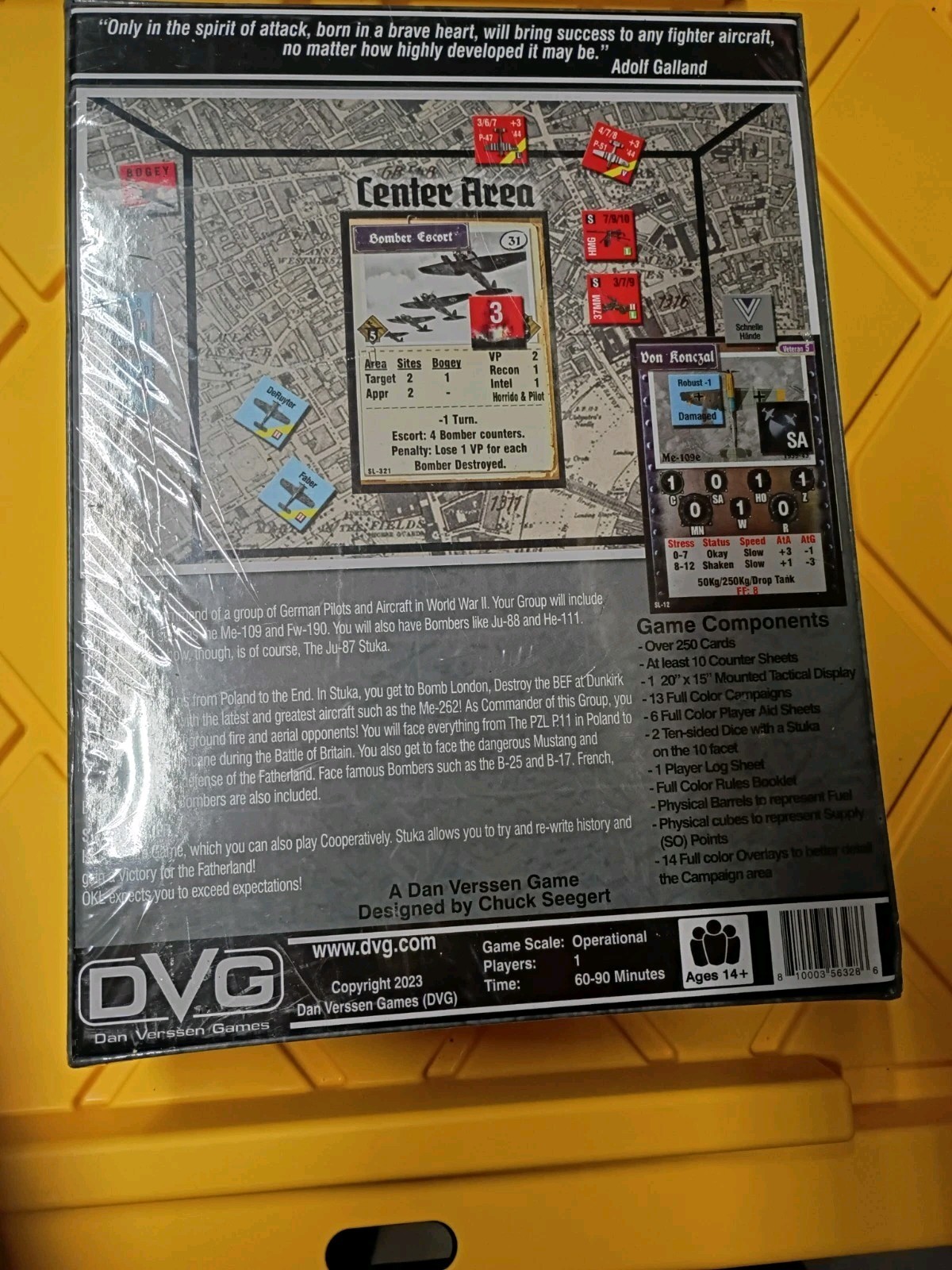 DVG Stuka Leader: The European Theater Solitaire Board Game NISW Fast Shipping
