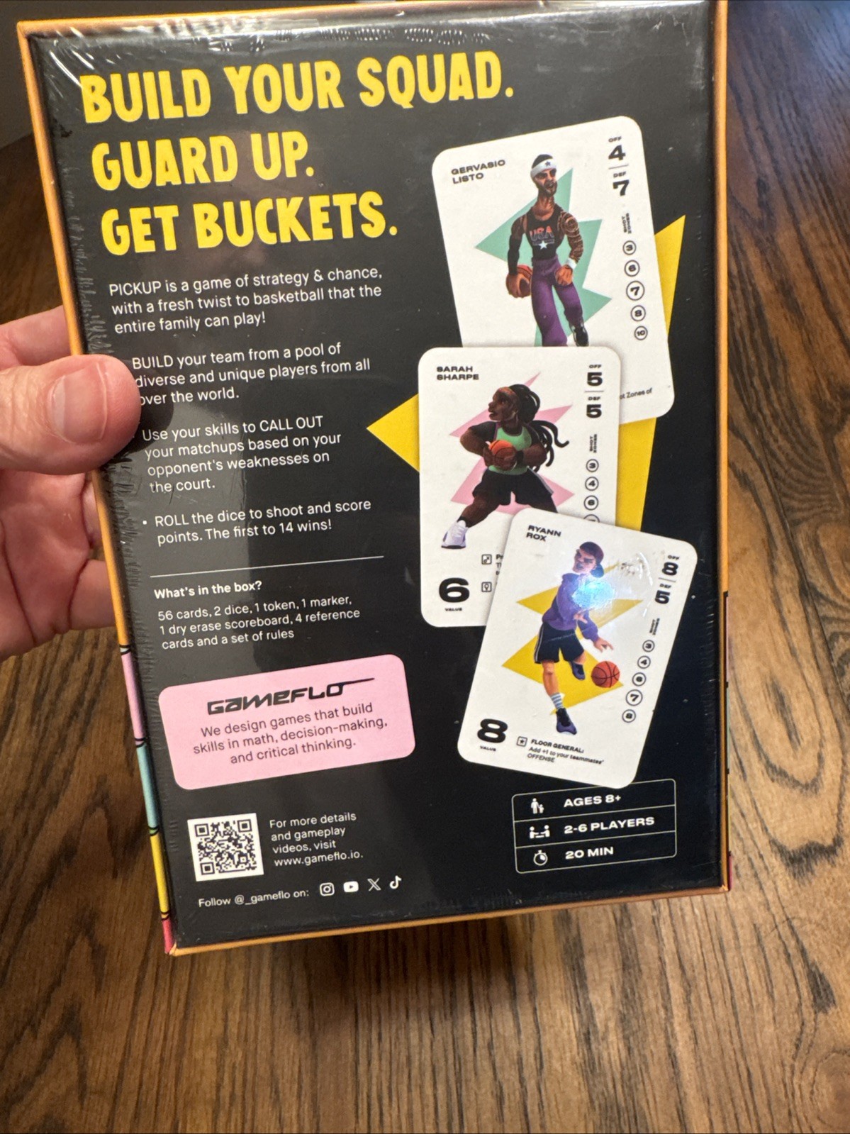 Gameflo Pickup Basketball Card Game Of Strategy Ages 8+ 2 – 6 Players NIP Sealed