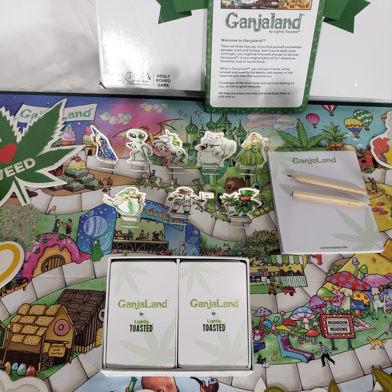 GanjaLand an EPIC Weed Adventure Board Game – 100% Complete