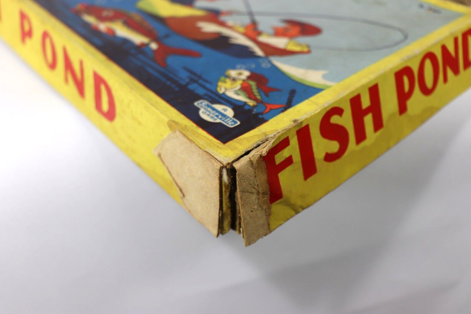 RARE Vintage FISH POND A Somerville Game 1950s/60s Children Fishing Game E4