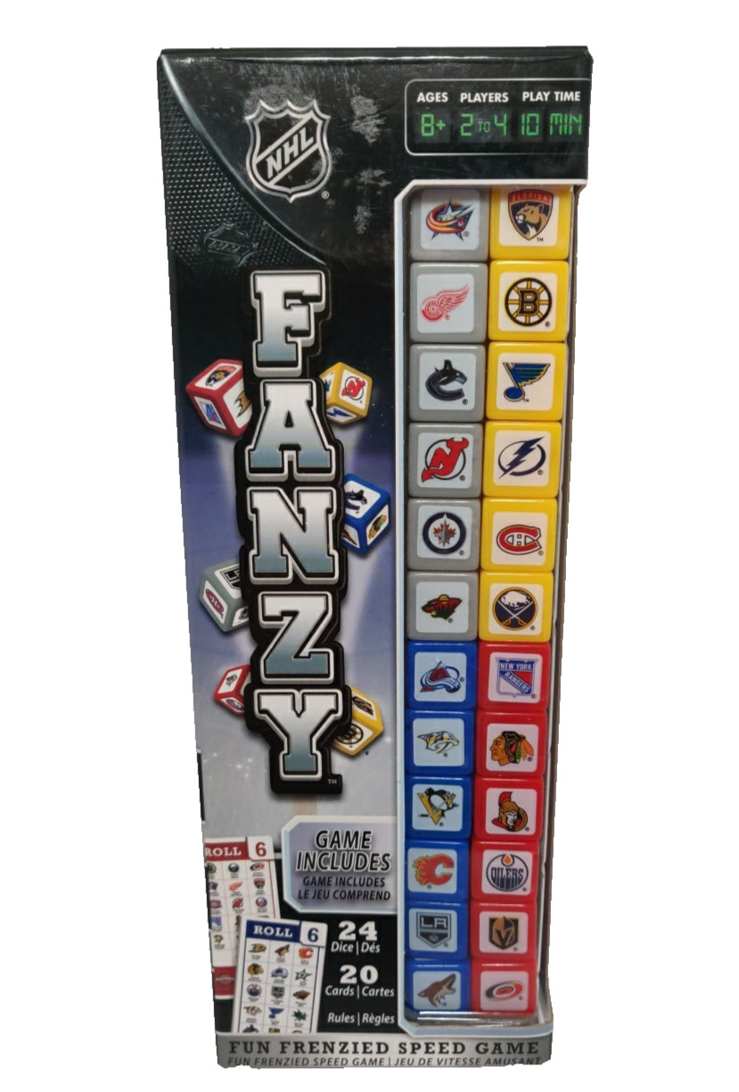 MasterPieces – NHL Fanzy Speed Dice Game for Families Hockey Teams- Open Box