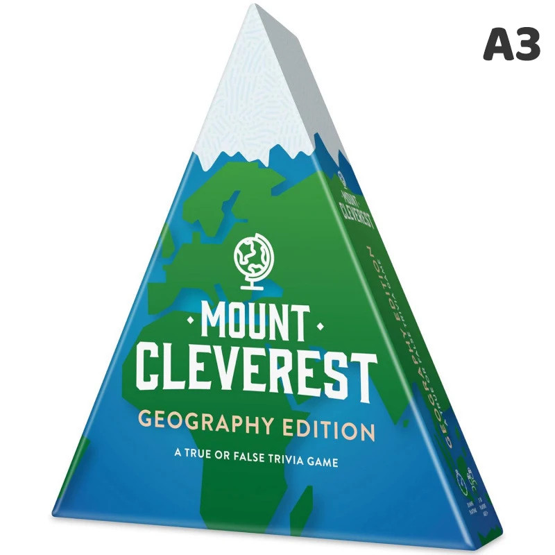 Mount Cleverest /Movies/Geography Edition Family Party Card Trivia Game US