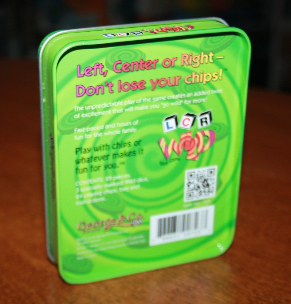 LCR Wild Dice Game – Left Right Center – Wild & Unpredictable -George & Co. 2012