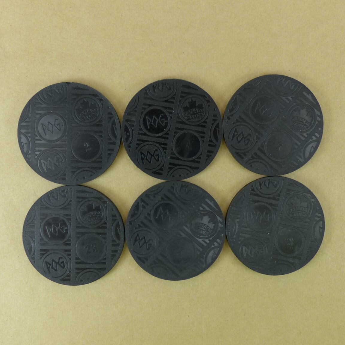 6 Plastic POG Kini Slammers NHL Hockey Authentic World Pog Federation WPF 1994