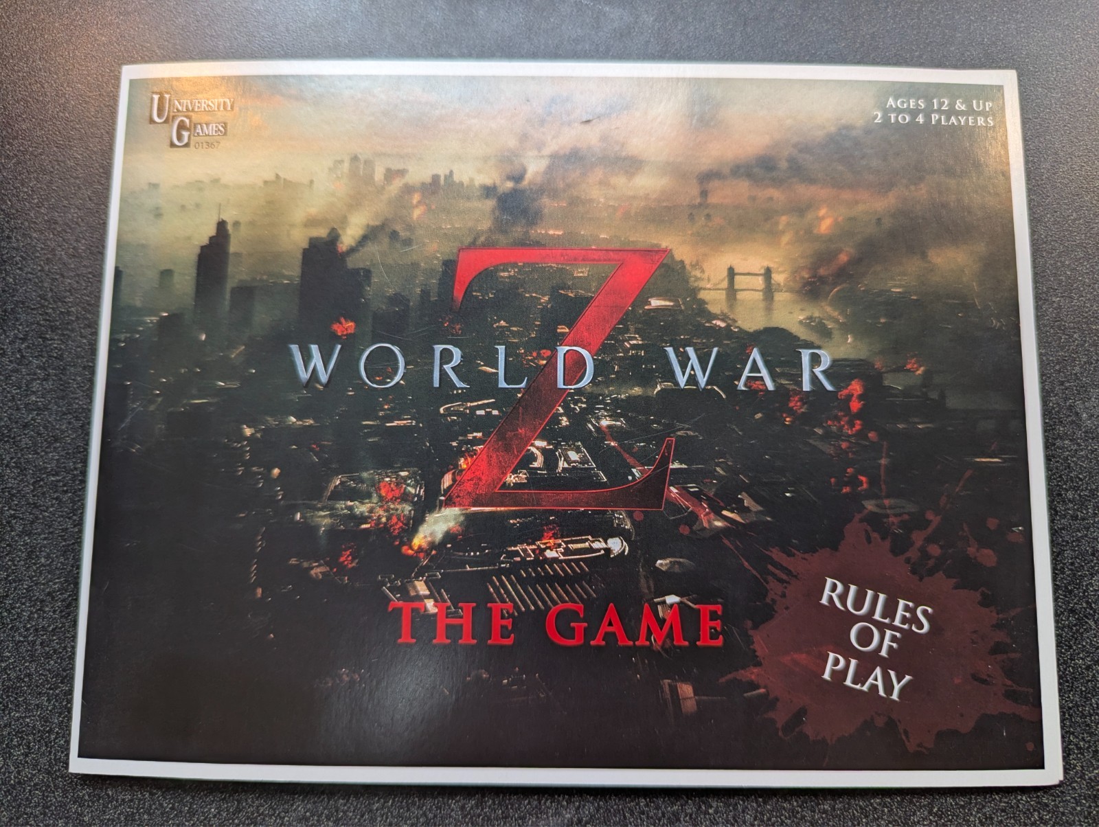 WORLD WAR Z The Game Board Game 100% COMPLETE 2013