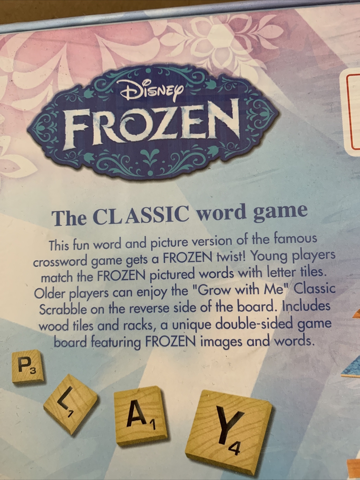 NEW Disney Frozen Scrabble Board Game Letter Matching Crossword Elsa Anna SEALED