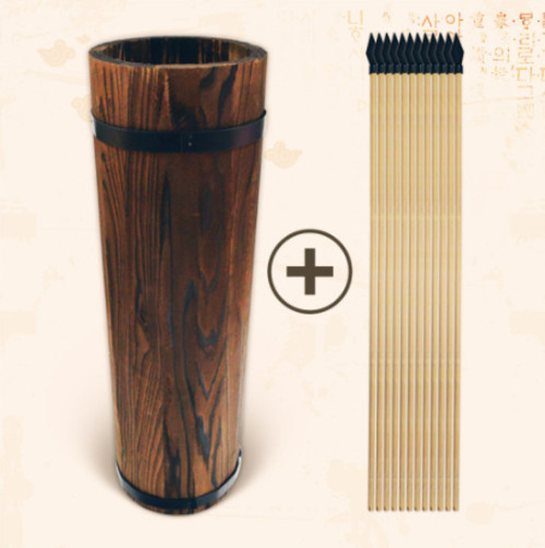 Tuho Korean Traditional Toss Game Set Container(1ea) + Arrow(10ea), 500mm
