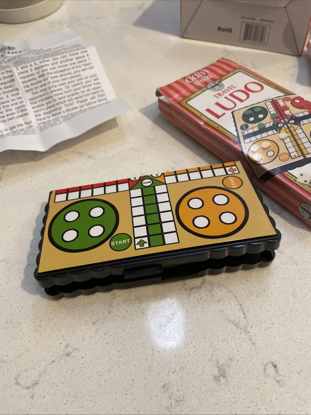 House of Marbles Ludo Magnetic Travel Game, Classic Family Board Game Mini