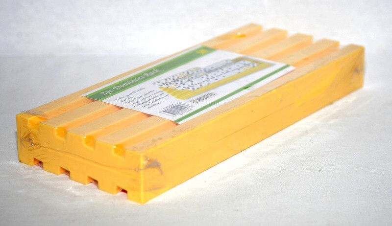 CHH Games Plastic Domino Racks Tile Holder – Set of 2 -Holds 44 Jumbo Size Tiles