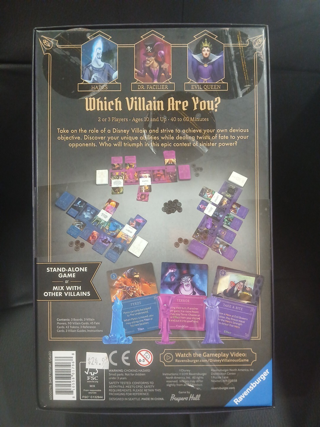 Ravensburger Disney Villainous: Wicked to The Core Board Game Complete! Mint!