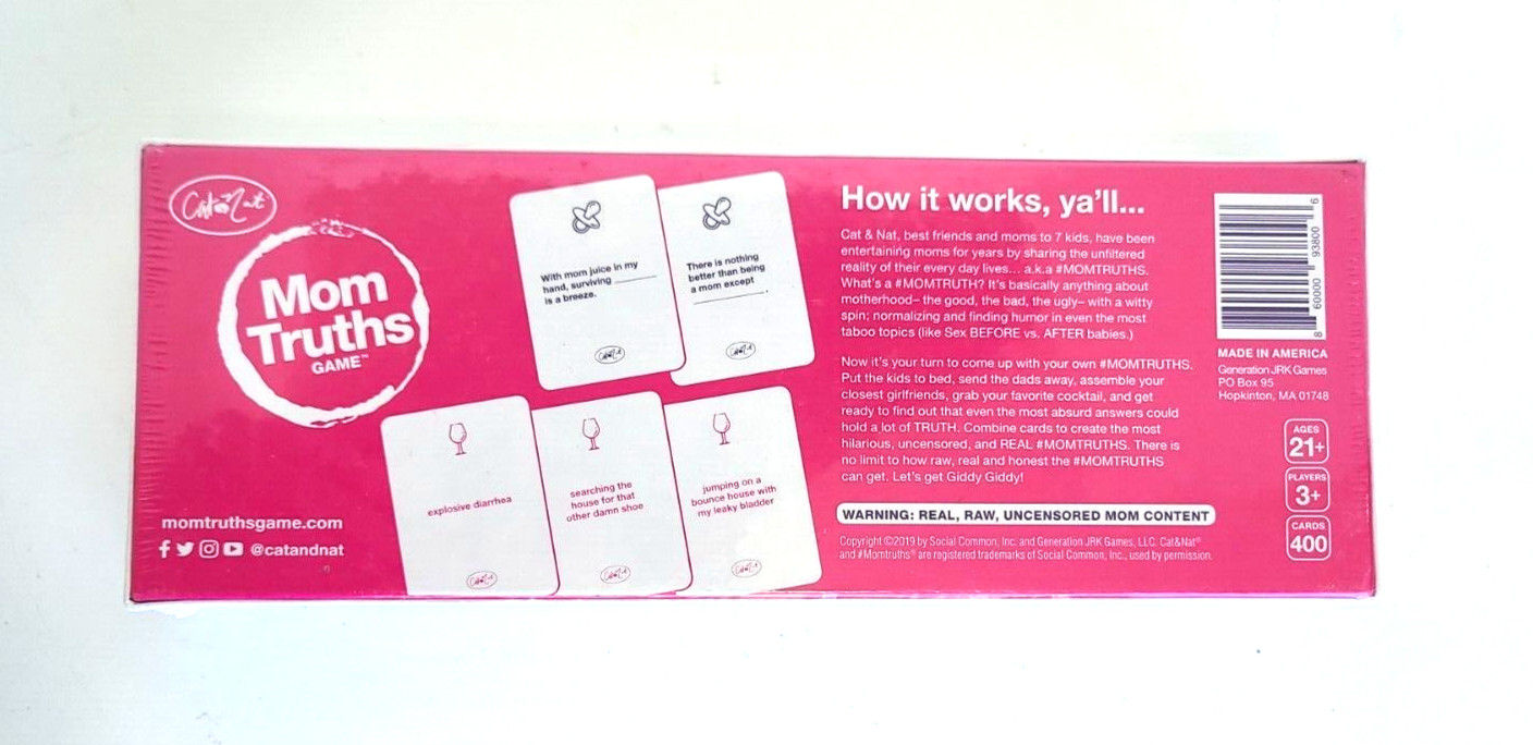 Mom Truths Party Game – The Only Raw and Uncensored Party Card Game – New