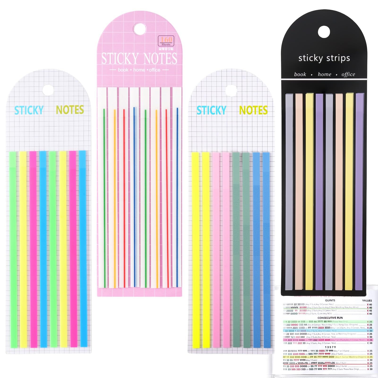 640 pcs Mahjong Card Line Finder Highlighter Tape, Mahjong Line Highlighter S…