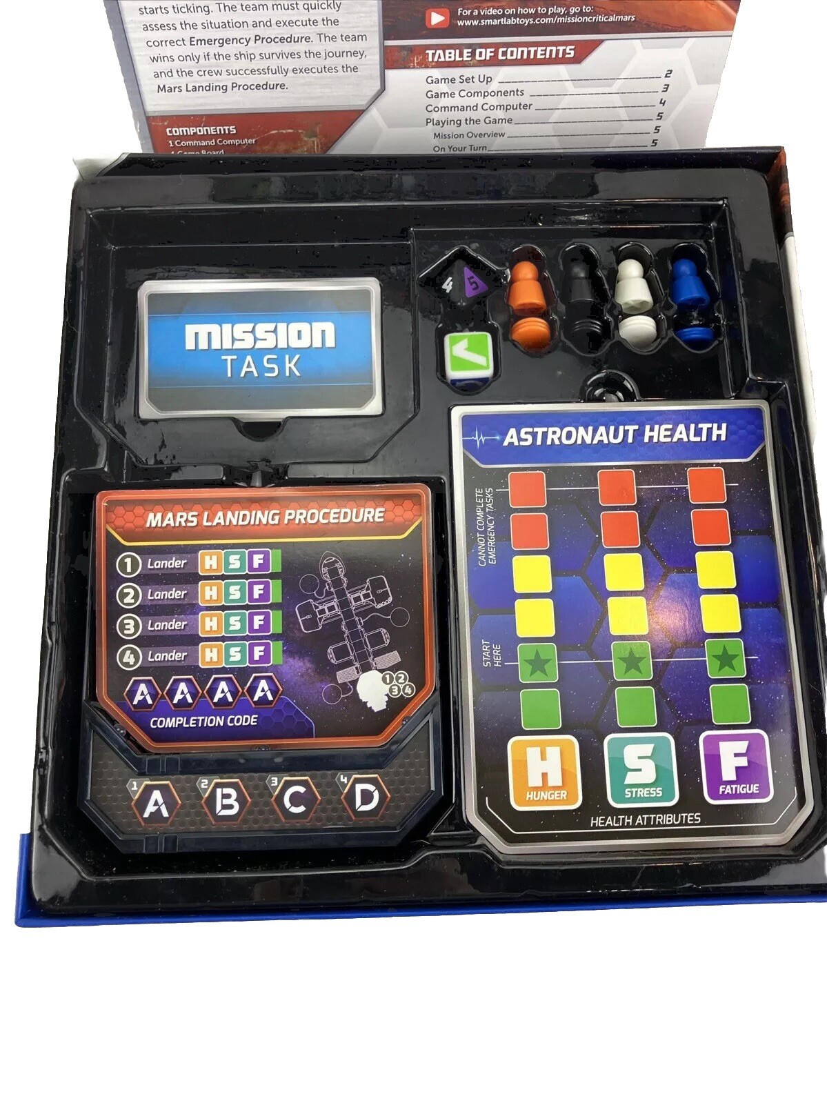 Mission Critical: Mars Cooperative Space Adventure BoardGame Talking Computer