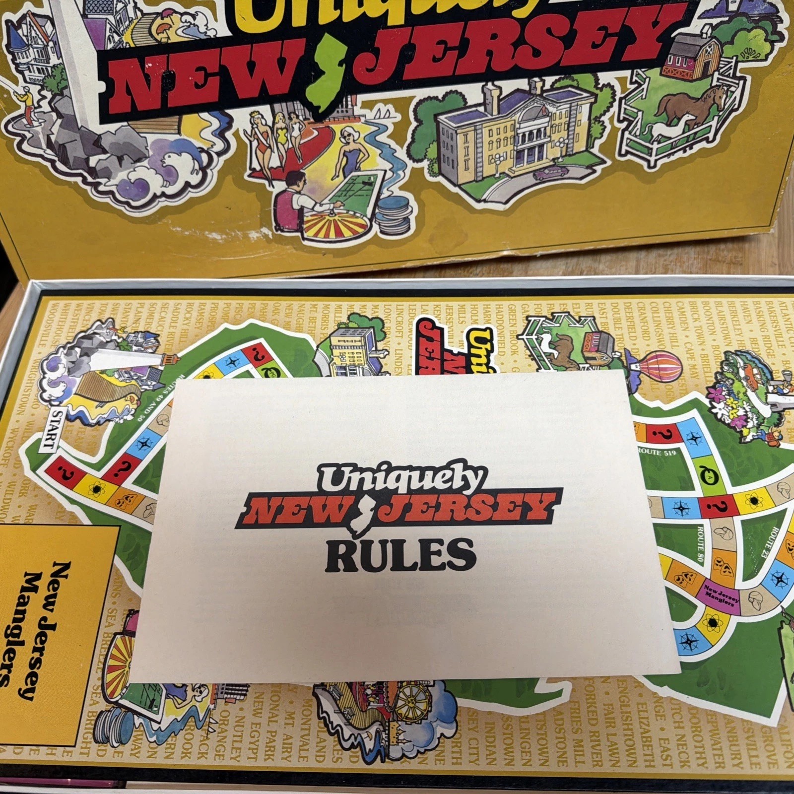 Uniquely New Jersey Board Game New Jersey Bell Yellow Pages Vintage 1986
