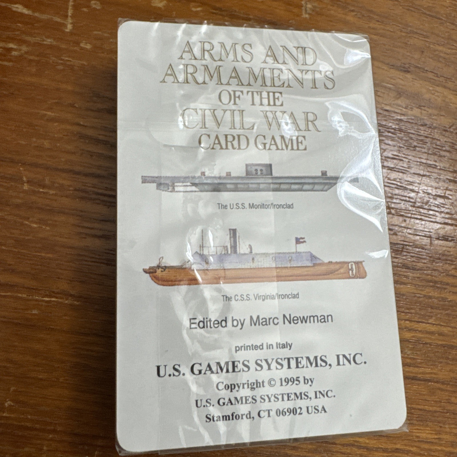 Arms And Armaments Of The Civil War Card Game By U.S. Games Systems, Inc 1995