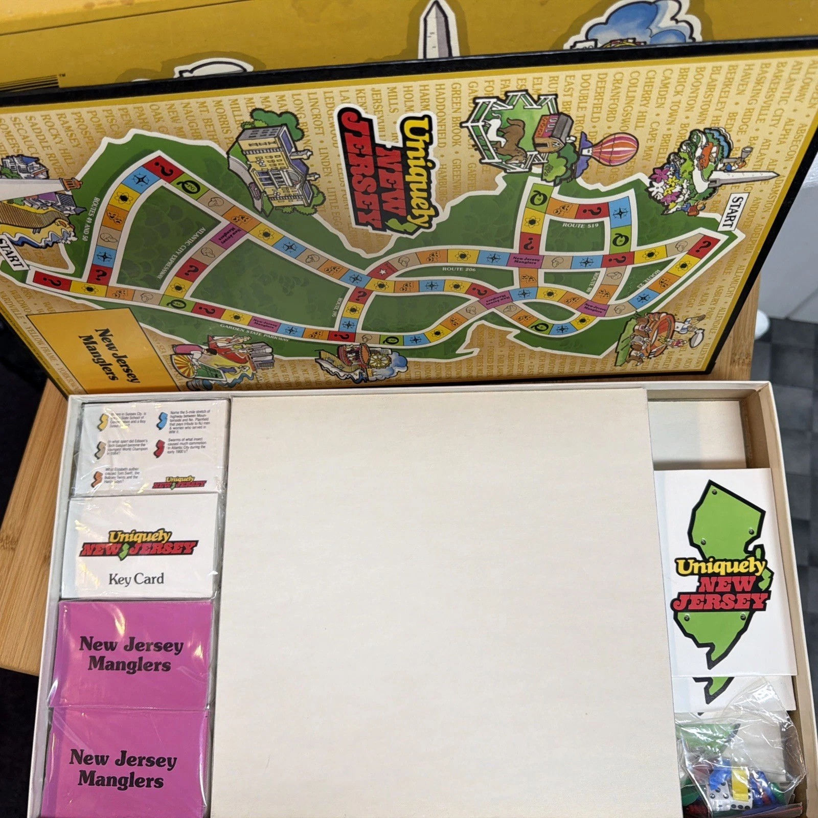 Uniquely New Jersey Board Game New Jersey Bell Yellow Pages Vintage 1986