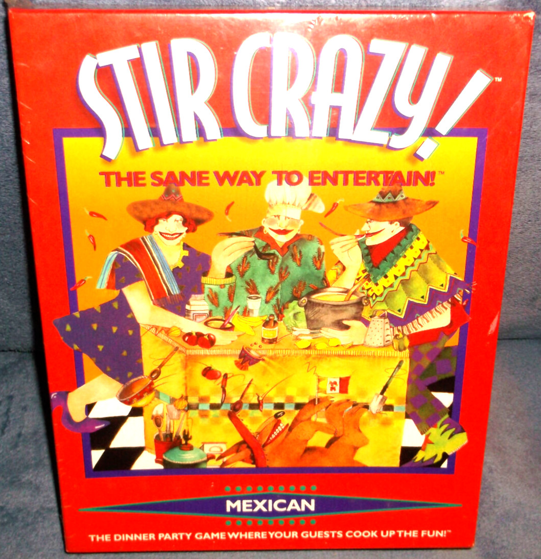 STIR CRAZY – THE SANE WAY TO ENTERTAIN – DINNER PARTY MEXICAN COOKING GAME – NEW