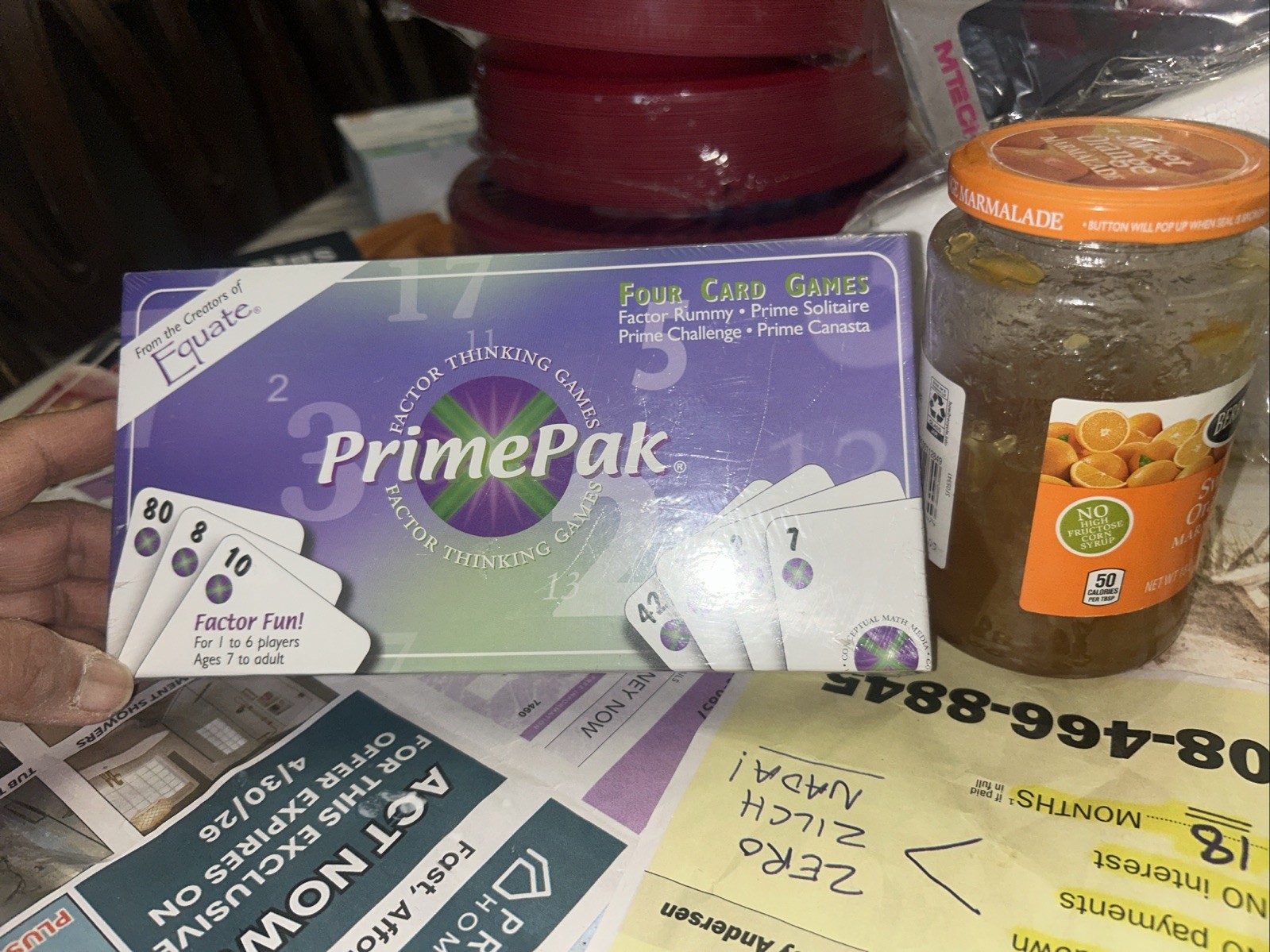 PrimePak Four Math Card Games Factor Sets From Creators of Equate Homeschool