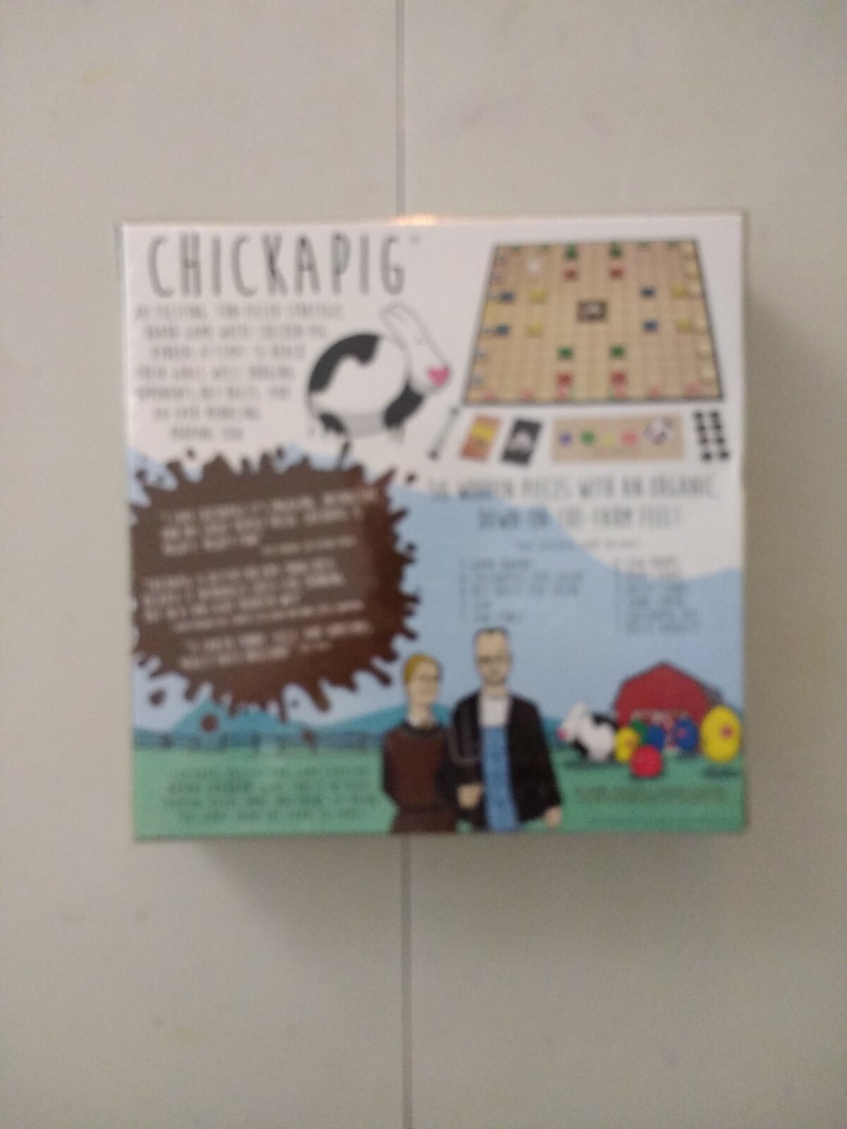 Chickapig Strategic Board Game Family Friendly Game For 2 or 4 Players with Chi