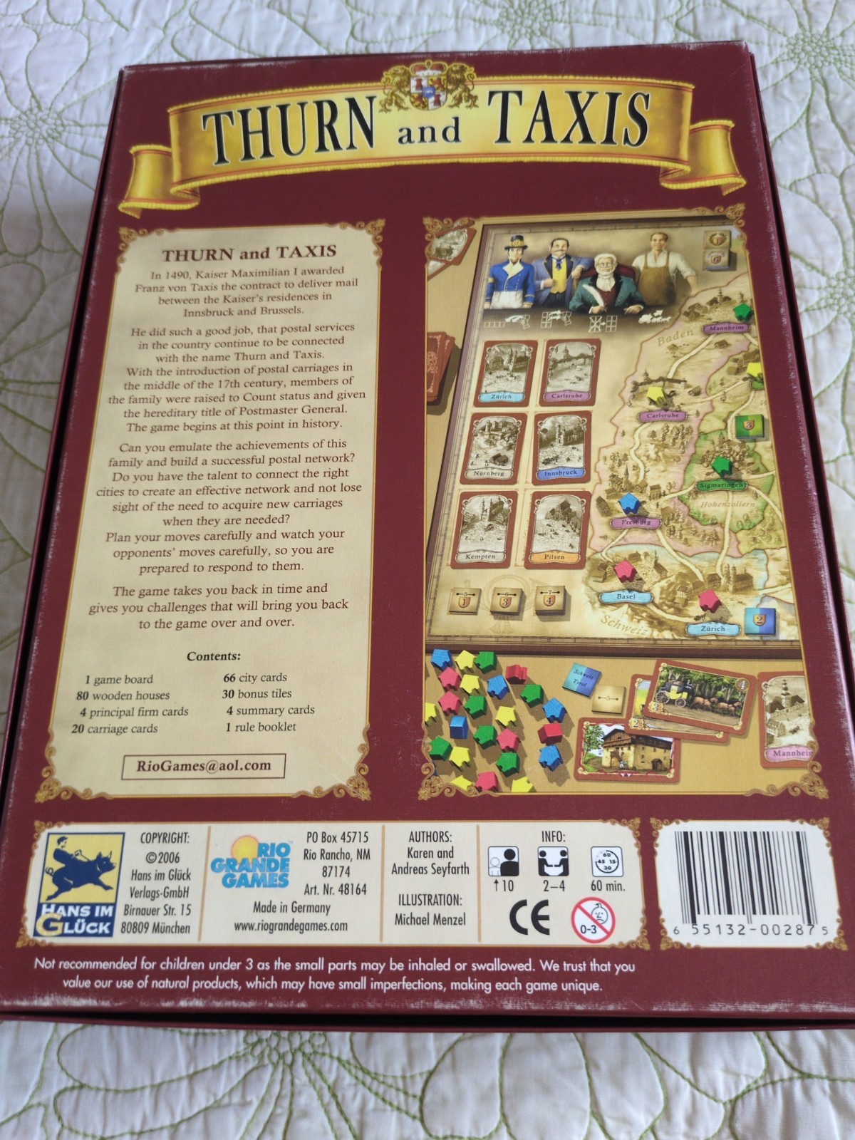 Thurn and Taxis Board Game Rio Grande, 2006 Edition