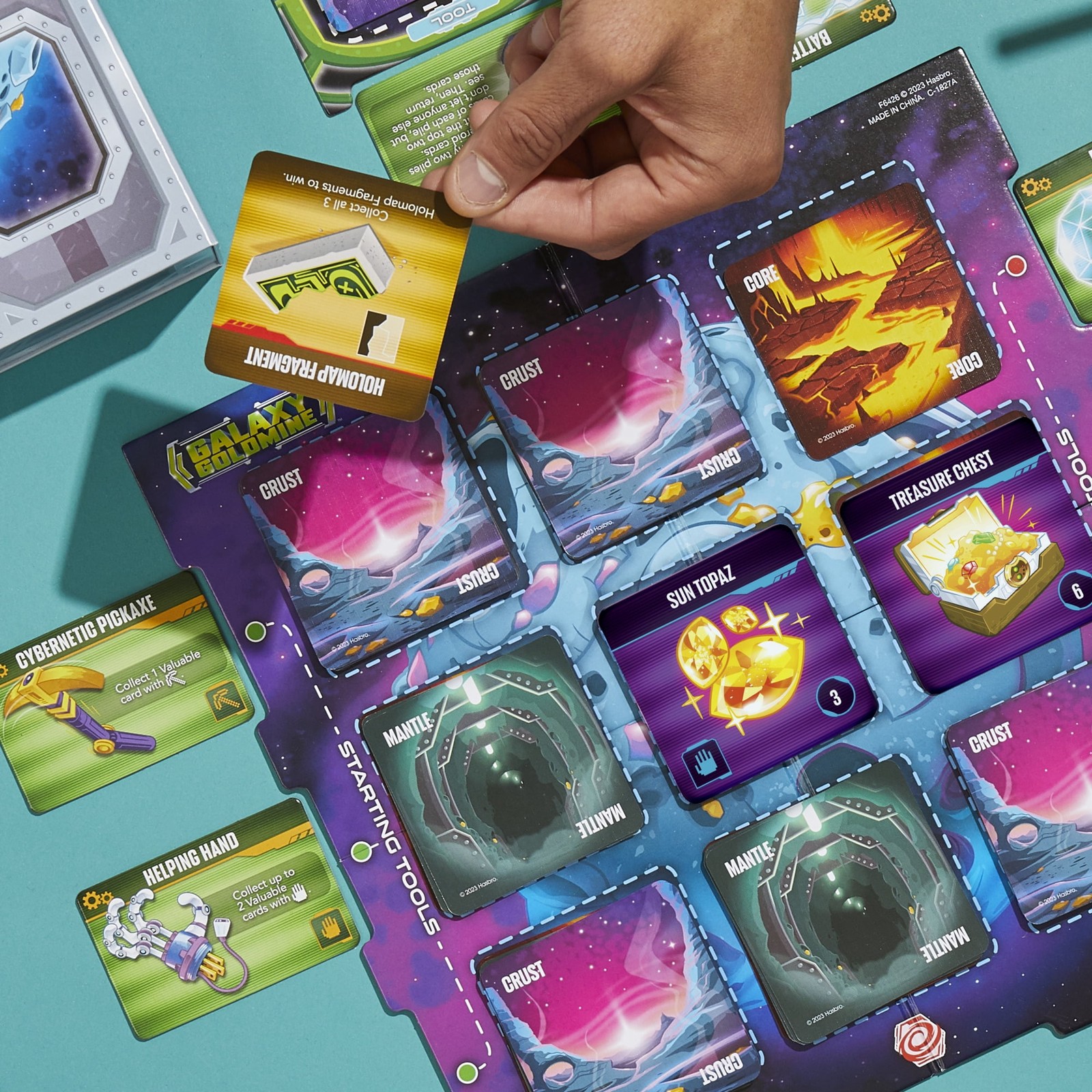 Hasbro Gaming Galaxy Goldmine Family Strategy Card Game for 10+, 2-6 Players