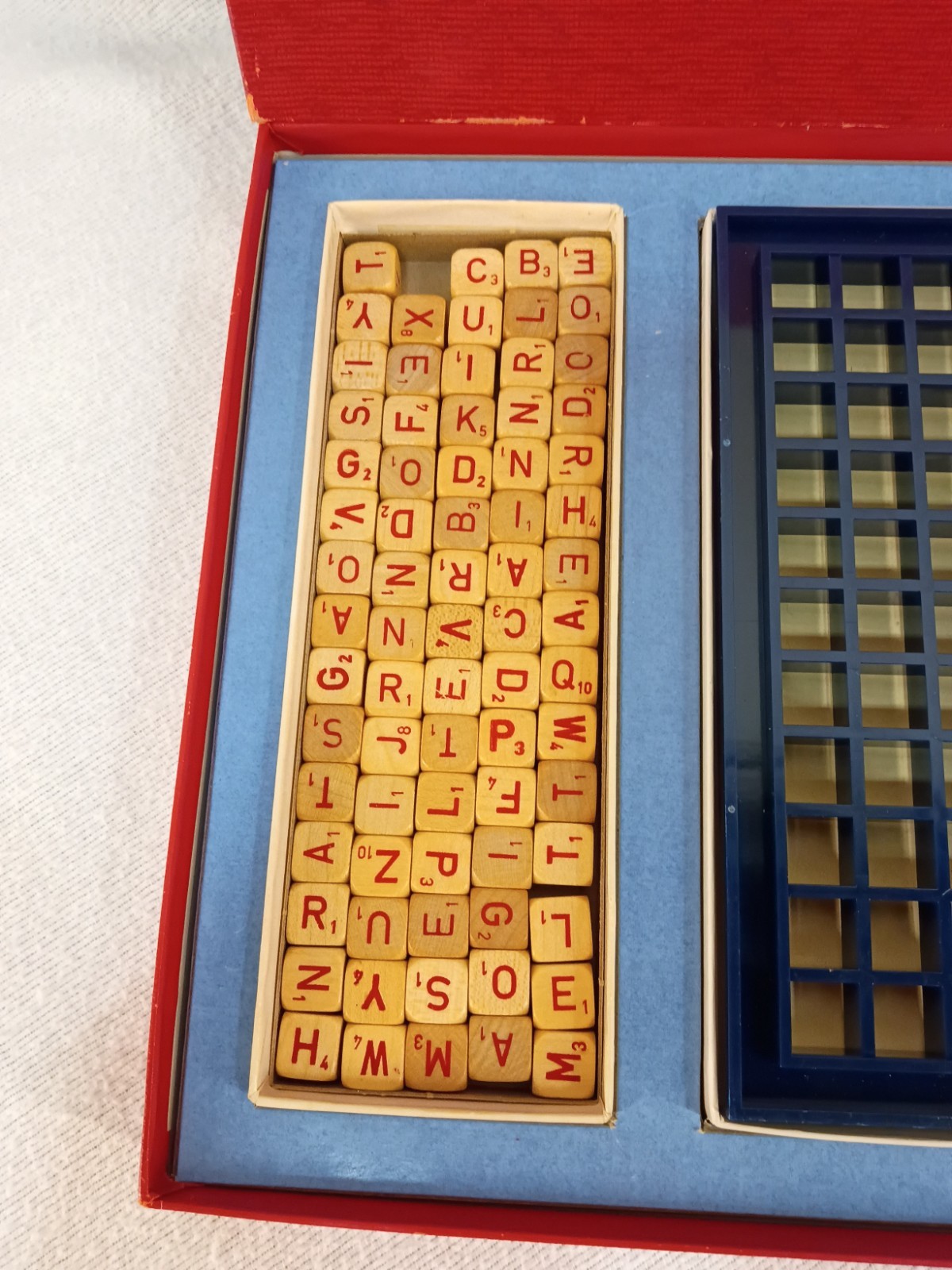 Vintage 1966 Scrabble RSVP 3D Crossword Game Selchow & Righter 74/75 Blocks