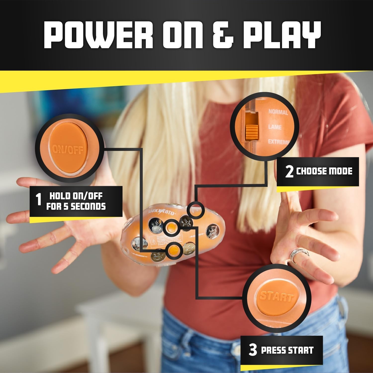 Lightning Reaction Shocktato Party Game – The Hilariously Funny Game of Shock…