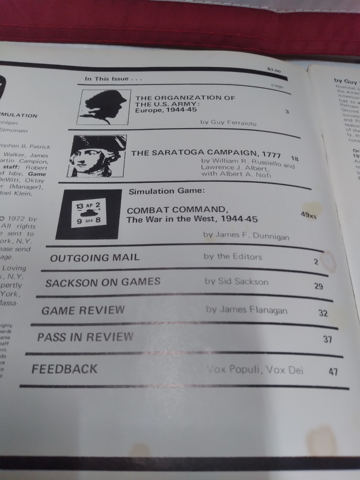 LOT of 2 Strategy & Tactics Game of Conflict Simulation 1971 Nr. 29 & 30 SPI