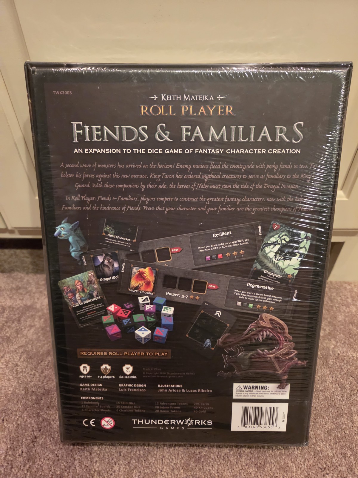 Roll Player Fiends & Familiars Expansion from Thunderworks Games