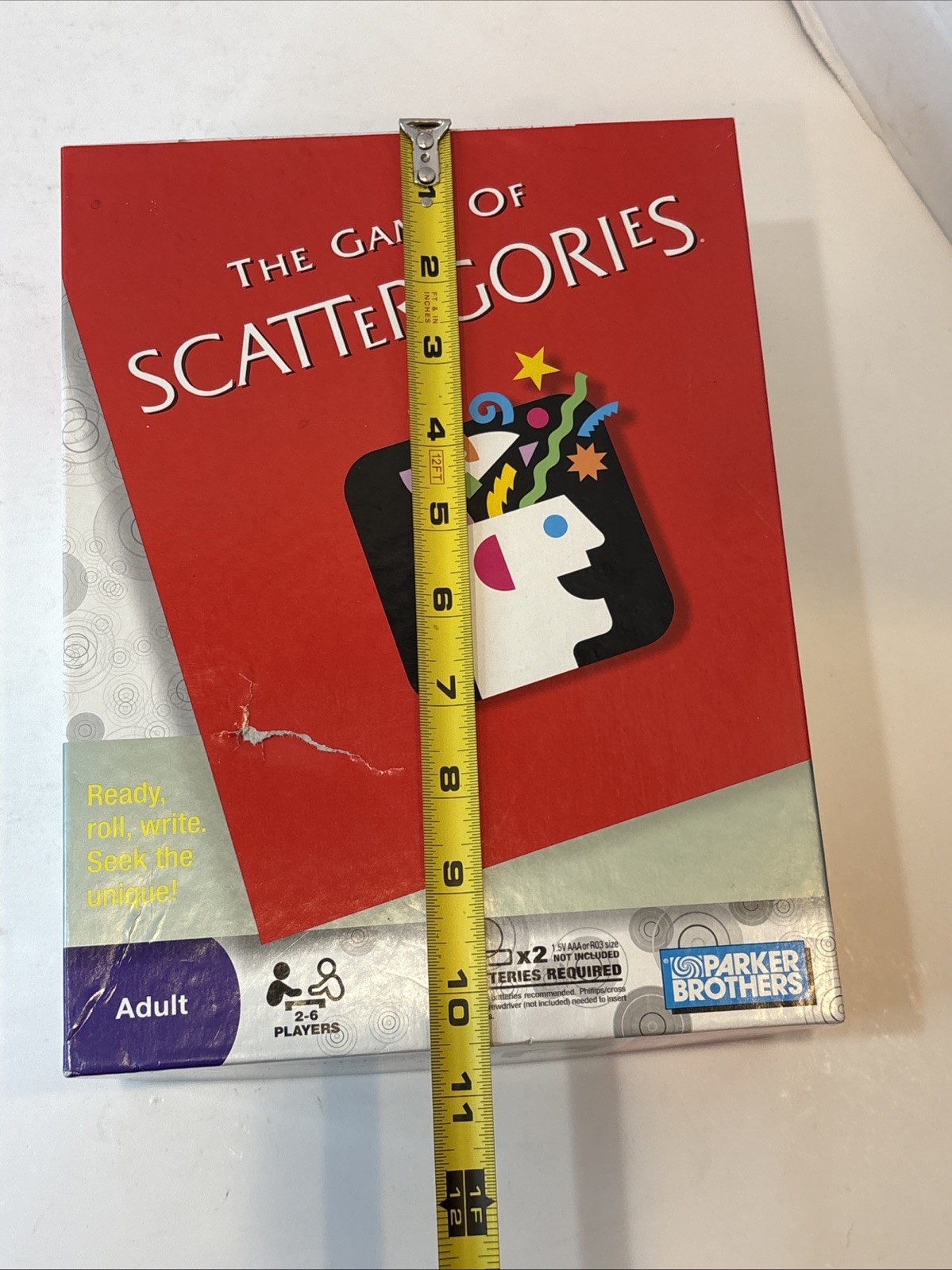 The Game of Scattergories Board Game 2009 Parker Brothers 2-6 players Complete