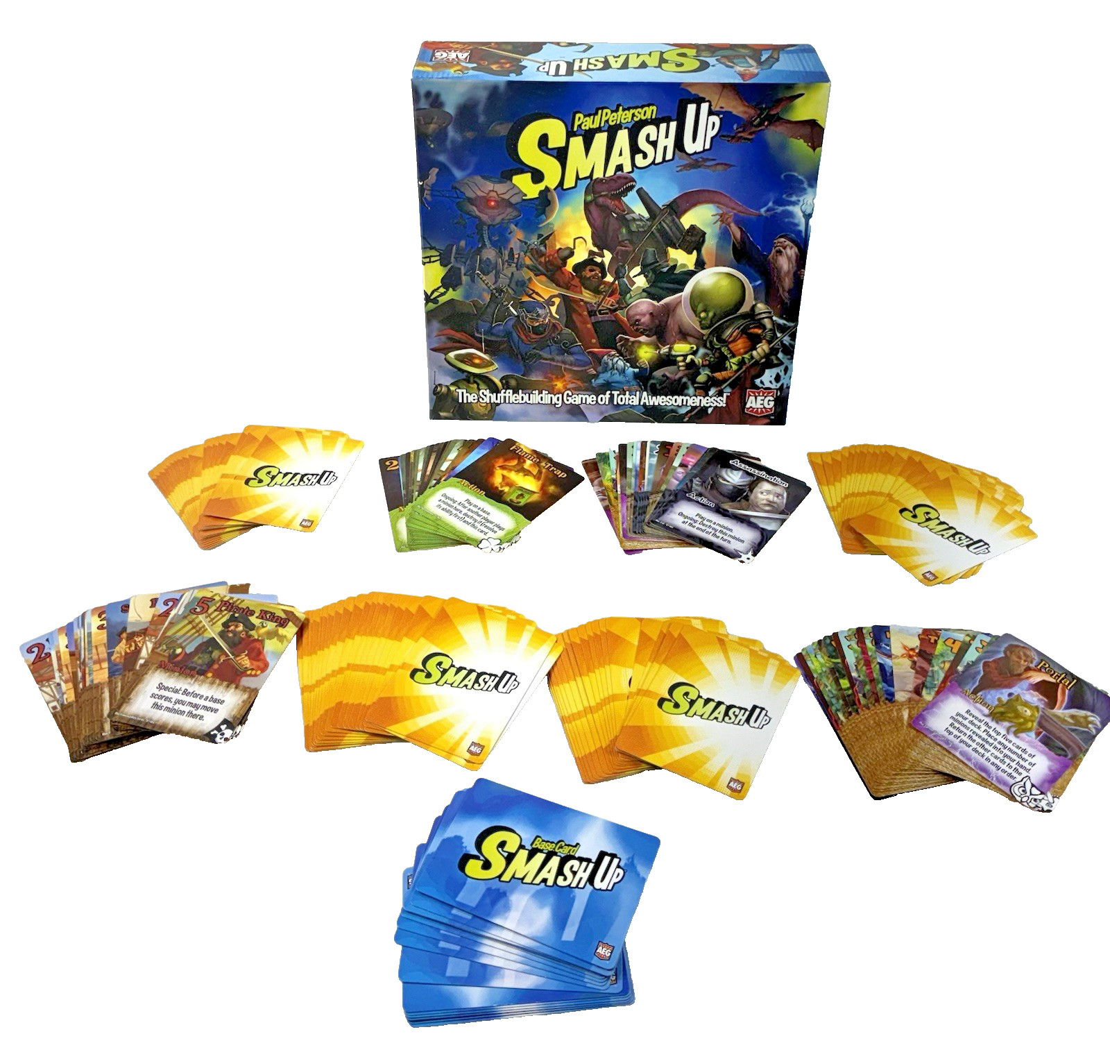 Paul Peterson Smash Up AEG Board Game Complete with All Game Pieces