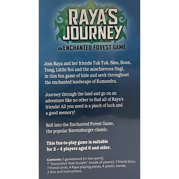 Raya’s Journey An Enchanted Forest Board Game – 2 to 4 players (For ages 6+) NEW