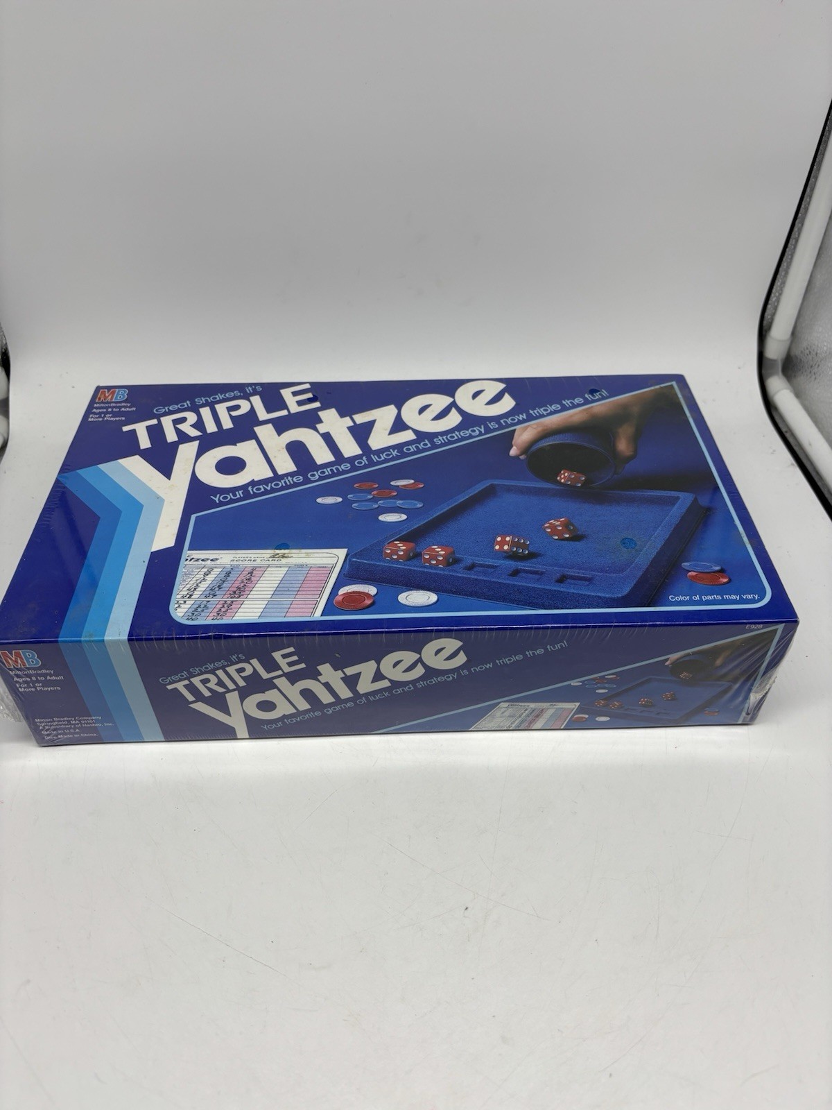 Triple Yahtzee Game by Milton Bradley New Old Stock Vintage Sealed 1982 NEW