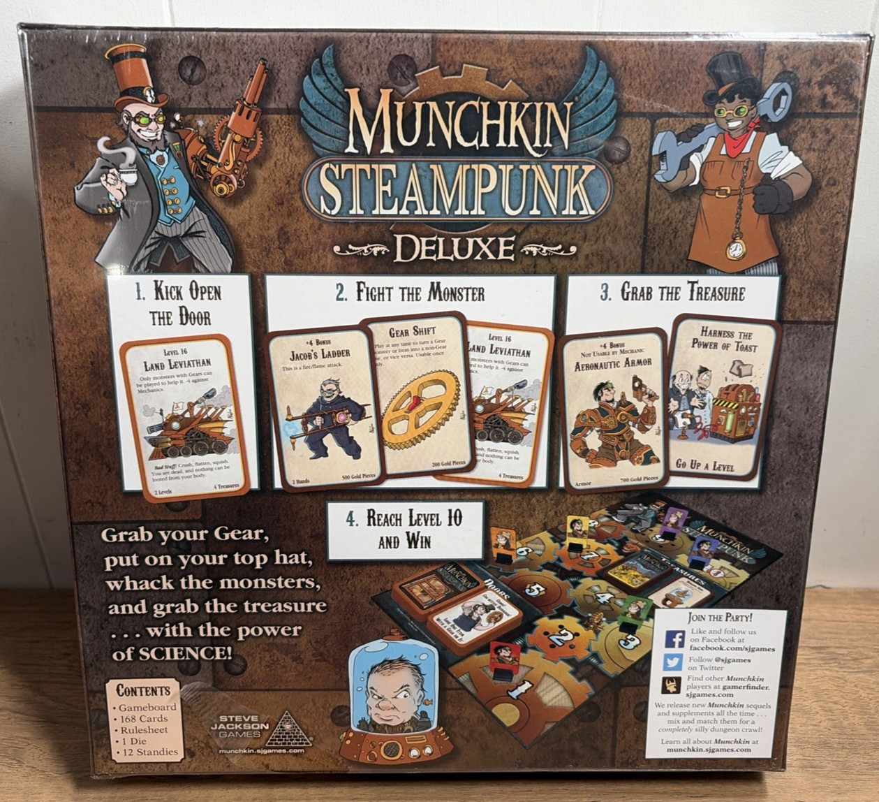 Munchkin Steampunk Deluxe Board Game – Steve Jackson Games Brand New Sealed