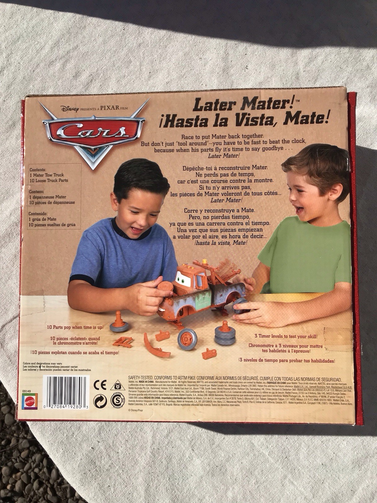 Vtg Y2K HTF Disney Pixar Cars Movie Later Mater Truck Game Mattel Kids Building