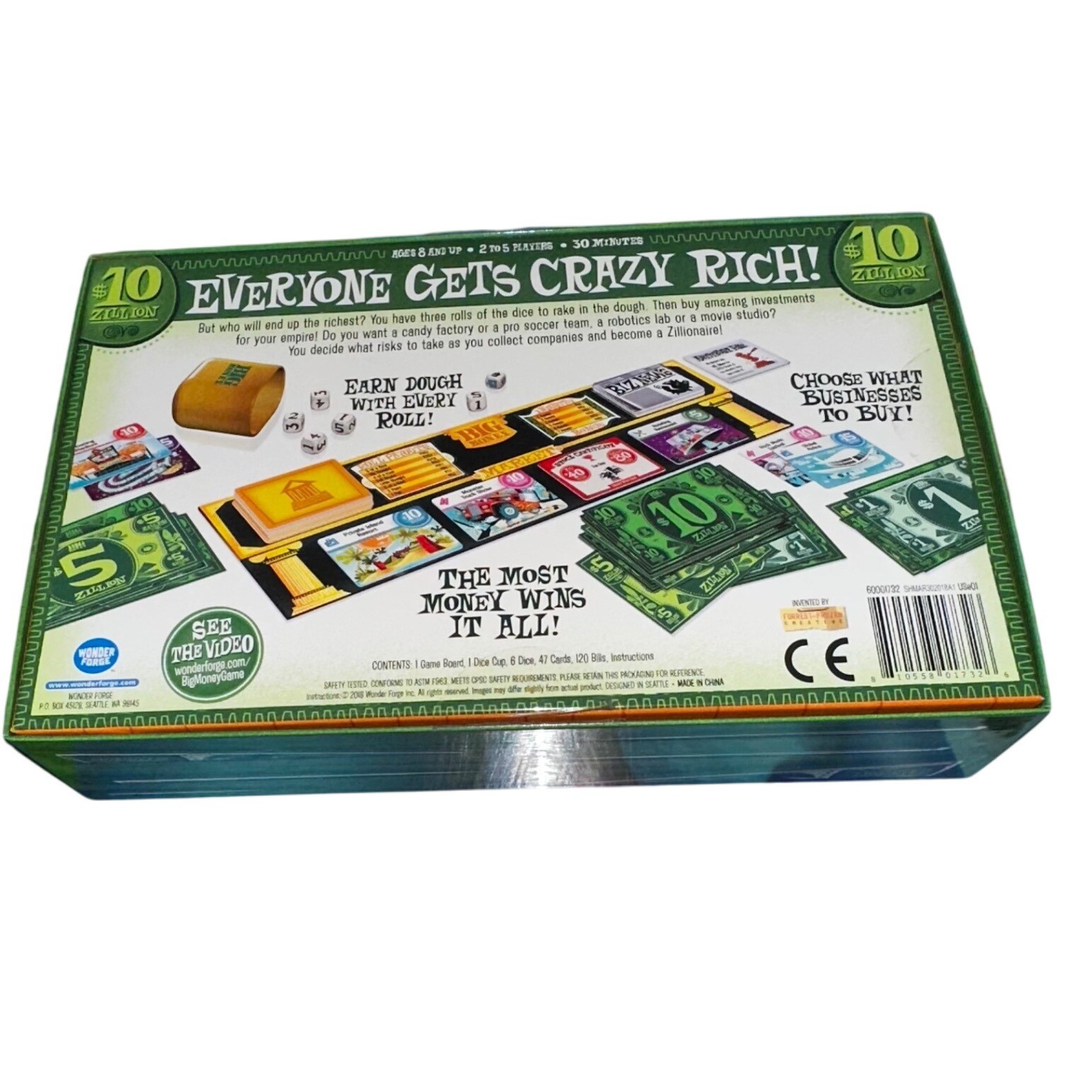 Wonder Forge Big Money Board Game Risky Rolls & Fortunes Family Fun